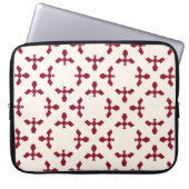 Vintages abstraktes geometrisches Blumenmuster. Se Laptopschutzhülle (Vorderseite)