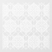 Vintages Abstraktes Muster Fensteraufkleber (Blatt)