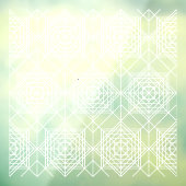 Vintages Abstraktes Muster Fensteraufkleber (Blatt 3)