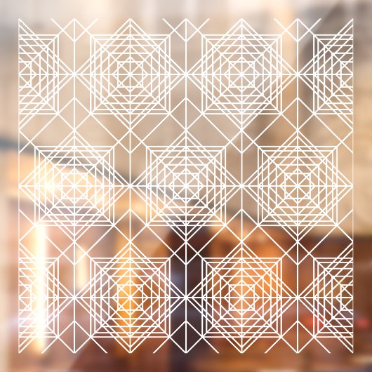 Vintages Abstraktes Muster Fensteraufkleber (Blatt 2)