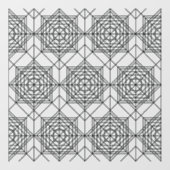 Vintages Abstraktes Muster Fensteraufkleber (Blatt)