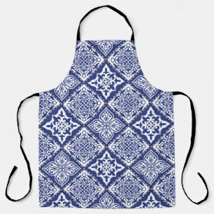 Vintages abstraktes nahtloses Patchwork-Muster mit Schürze