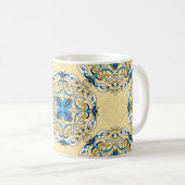 Vintages abstraktes Patchwork-Muster. Arabi Kaffeetasse (VorderseiteRechts)