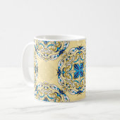 Vintages abstraktes Patchwork-Muster. Arabi Kaffeetasse (Vorderseite Links)