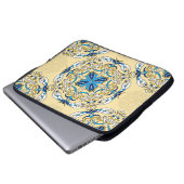 Vintages abstraktes Patchwork-Muster. Arabi Laptopschutzhülle (Vorne Knopf)