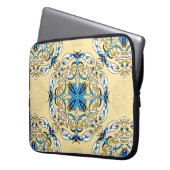 Vintages abstraktes Patchwork-Muster. Arabi Laptopschutzhülle (Vorderseite Links)