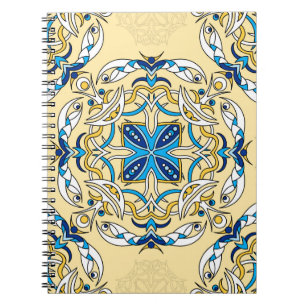 Vintages abstraktes Patchwork-Muster. Arabi Notizblock