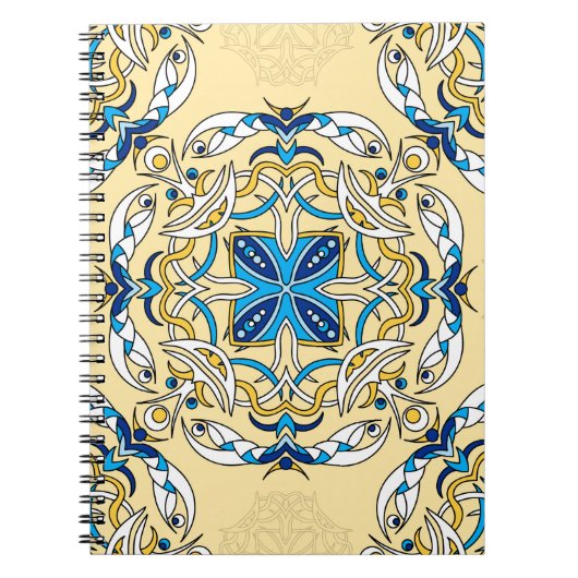 Vintages abstraktes Patchwork-Muster. Arabi Notizblock (Vorderseite)