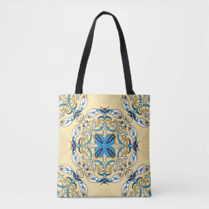 Vintages abstraktes Patchwork-Muster. Arabi Tasche