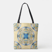 Vintages abstraktes Patchwork-Muster. Arabi Tasche (Rückseite)