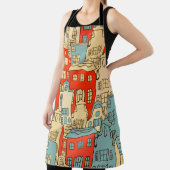 Vintages abstraktes Stadtbild nahtlos. Schürze (InSitu)