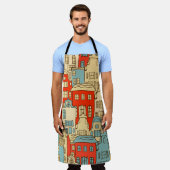 Vintages abstraktes Stadtbild nahtlos. Schürze (Getragen)