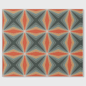 Vintages Abstraktes Weihnachtsmuster Geschenkpapier (Flach)