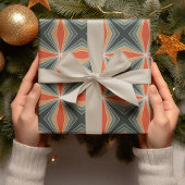 Vintages Abstraktes Weihnachtsmuster Geschenkpapier