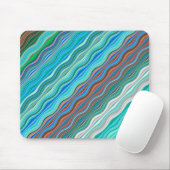 Vintages Abstraktes Wellenmuster | Mousepad (Mit Mouse)