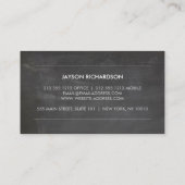 Vintages Abzeichen auf dem Chalkboard für Lehrer Visitenkarte (Rückseite)