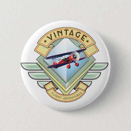 Vintages Abzeichen Button (Vorderseite)