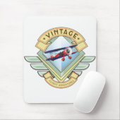 Vintages Abzeichen Mousepad (Mit Mouse)