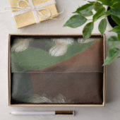 Vintages Adorable White Dog Portrait Seidenpapier (Geschenk)