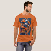 Vintages Adventure Map T - Shirt der Männer (Vorne ganz)