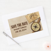 Vintages Adventure Wedding Save the Date Stickers (Umschlag)
