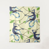 Vintages Affenmagnet Wandteppich (Vorderseite)