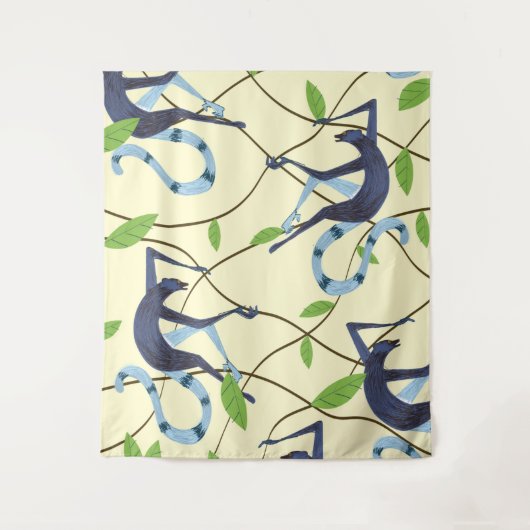 Vintages Affenmagnet Wandteppich (Vorderseite)