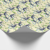 Vintages Affenplakat Geschenkpapier (Ecke)