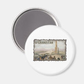 Vintages Afghanistan Magnet (Vorderseite/Rückseite)