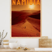 Vintages African Sunset Travel Poster (Küche)