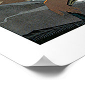 Vintages Afrika Airline-Reiseplakat Poster (Ecke)