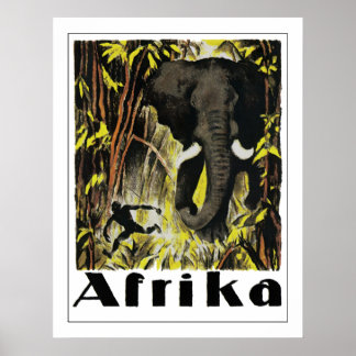 Vintages Afrika Poster