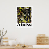 Vintages Afrika Poster (Küche)