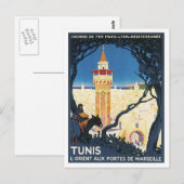 Vintages Afrika Tunis Postkarte (Vorne/Hinten)