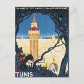 Vintages Afrika Tunis Postkarte (Vorderseite)