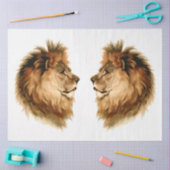 Vintages Afrika Wildtierion w Mane Decoupage Seidenpapier (Basteln)