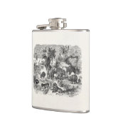 Vintages afrikanisches flachmann (Links)