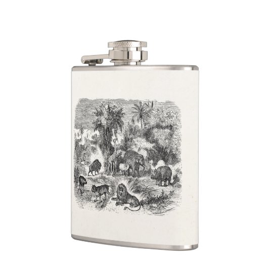 Vintages afrikanisches flachmann (Links)