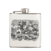 Vintages afrikanisches flachmann (Vorderseite)