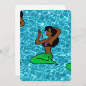 Vintages Afrikanisches Meermeer Einladung (Vorne/Hinten)