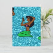 Vintages Afrikanisches Meermeer Einladung (Stehend Vorderseite)