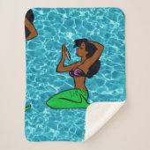 Vintages Afrikanisches Meermeer Sherpadecke (Vorderseite)