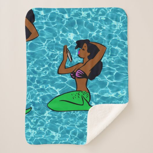 Vintages Afrikanisches Meermeer Sherpadecke (Vorderseite)