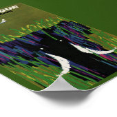 Vintages afrikanisches Reiseplakat Poster (Ecke)