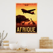 Vintages AFRIQUE Reiseplakat Poster (Küche)