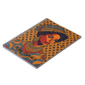 Vintages Afro Lady-Notebook Notizblock (Linke Seite)