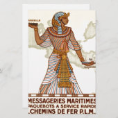 Vintages Ägypten Briefpapier (Vorne/Hinten)