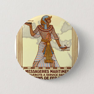 Vintages Ägypten Button