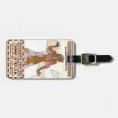 Vintages Ägypten Gepäckstück Gepäckanhänger (Vorderseite horizontal)