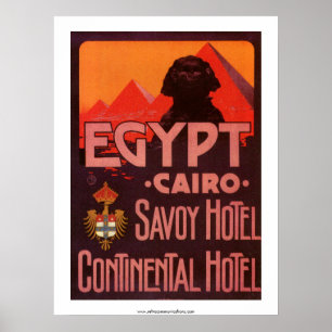 Vintages Ägypten-Hotel-Plakat Poster